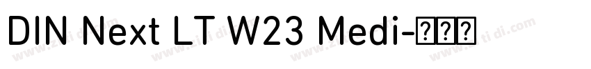 DIN Next LT W23 Medi字体转换
